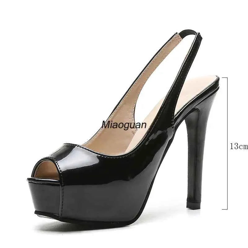 Women Pumps Big Size 35-43 High Heels Sandals Woman 2025 Sexy Party Platform Open Toe Heels Europe America Wedding Shoes Bridal