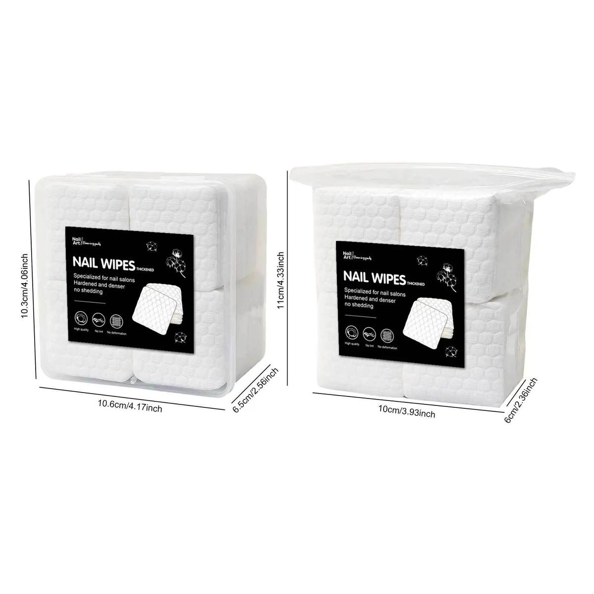 Lint-Free Nail Polish Remover Pads – Durable Wipes