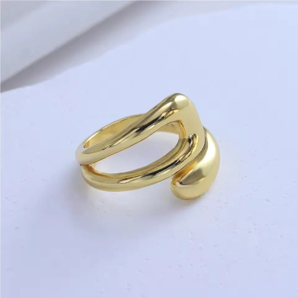 VENTFILLE 925 Sterling Silver Irregular Ring for Women Geometry Versatile Minimalism  Accessories Jewelry Gift Dropshipping