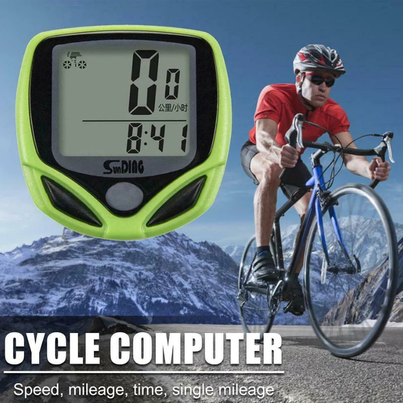 LCD Digital Bikes Computers Waterproof Wired Stopwatch Bicycle Speedometer Sensors Cycling MTB Bike Sports Odometer Computers