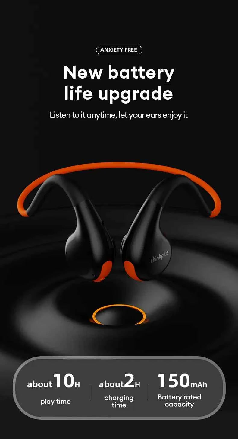 Original Lenovo X7 Air Conduction Headphone Wireless Bluetooth 5.3 Earphones Bone Conduction Sports Headset Outdoor EarHook Mic