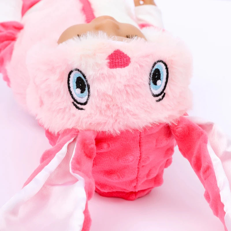18 Inch Baby Doll Winter Clothes Set Crochet Sweater Scarf Hat Gloves New Year Apparel for 43 Cm Girl Dolls