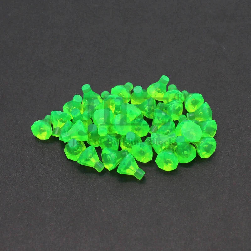 100pcs Moc Rock 1x1 Jewel 24 Facet Stone 30153 City Street View Diamond Building Bricks Blocks Bulk Compatible with Assembles
