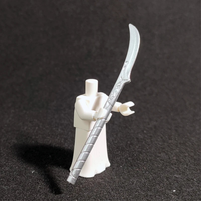 10PCS/SET Middle Ages Knights Elf  MOC  Shield Sword  Spear  For 4cm Mini Dolls  Building Blocks Brick Toys For Kid