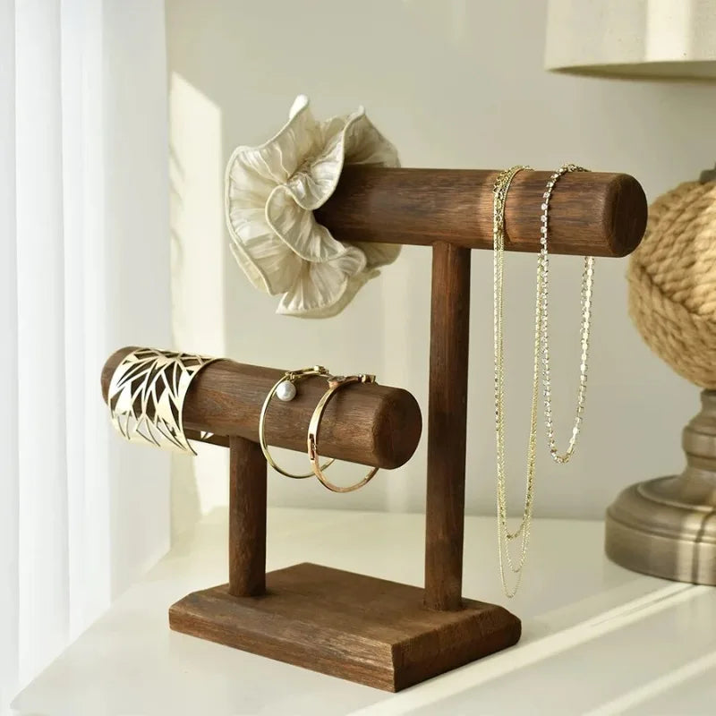 Watch Holder Stand Wooden Watch Display Tower Jewelry Organizer for Bracelets and Necklaces Watch Holder Organizer
