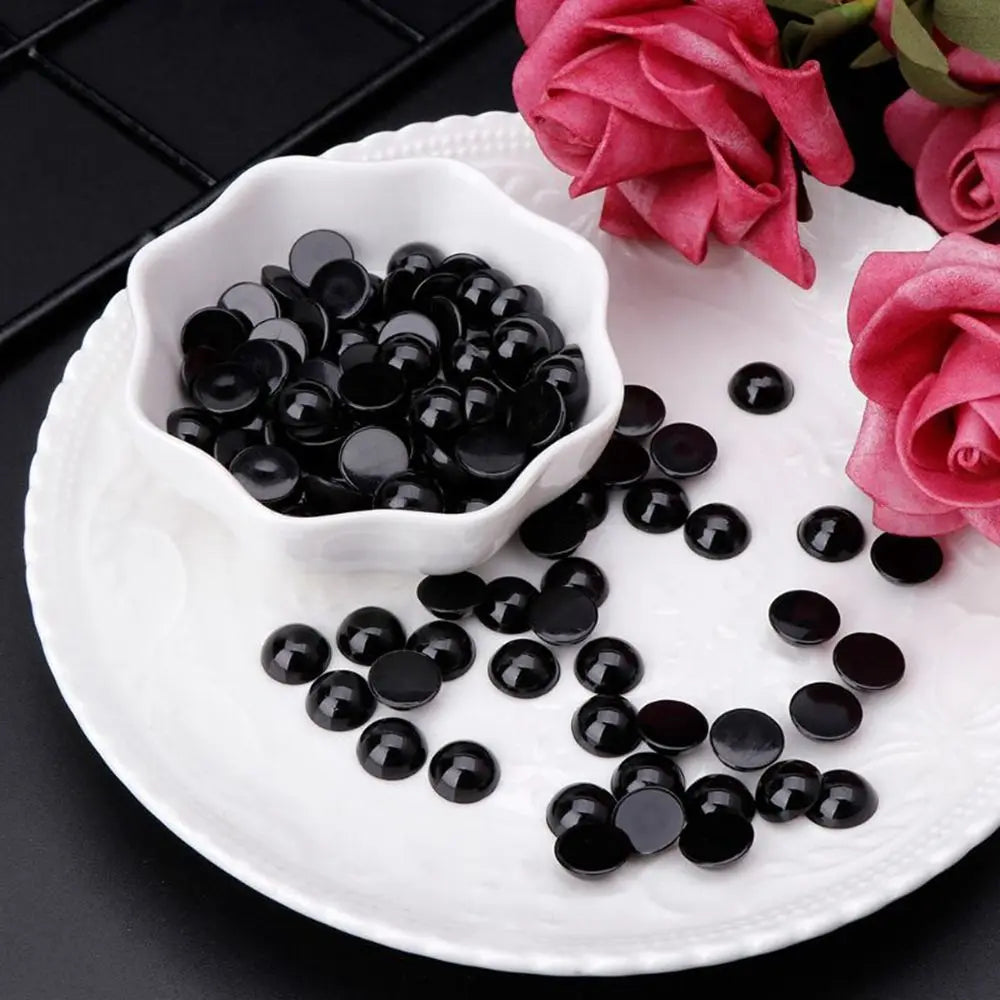 100 Pcs Black Plastic Safety Eyes For Bears Needle Felting Animals Puppet Crafts making Kids DIY Plush toy Dolls Accessories
