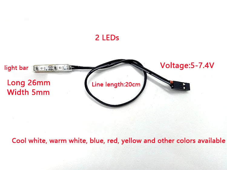 Flashing alarm light strip controller for 1/14 Tamiya RC Truck Car TRX4 For scania