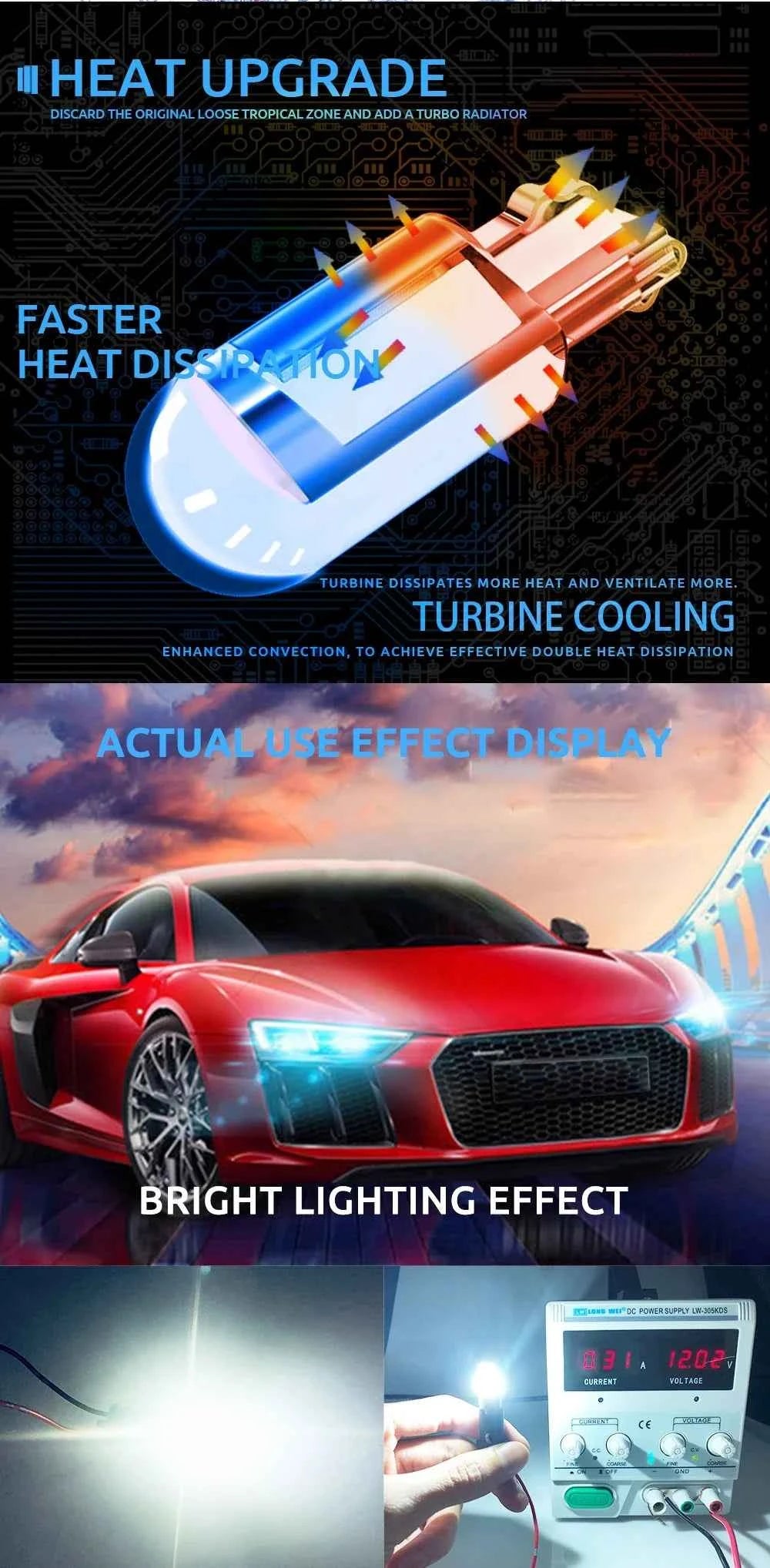 10PCS T10 W5W COB LED Bulbs Car Wedge Parking Lights Auto License Plate Lamps Dome Read Lights 12V Universal