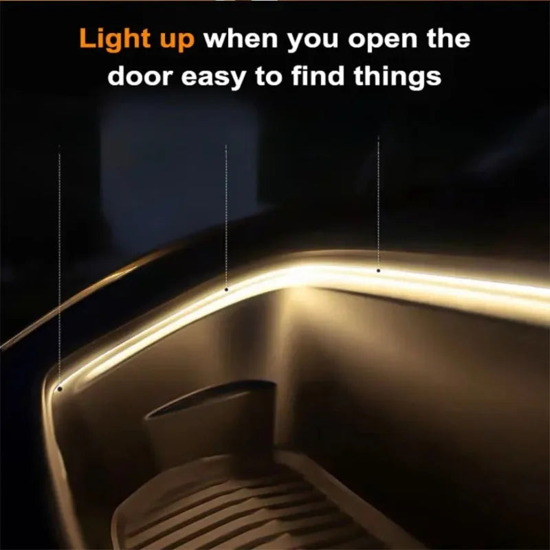 Car Trunk LED Strip Lights for The Interior Decoration of The Vehicle, Featuring Neon Lights and DIY Ambient Light Strips