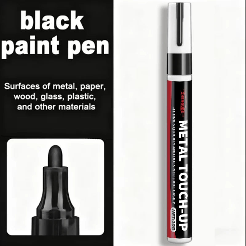 Car Paint Repair Pen, Professional-Grade Car Interior Paint Repair Pen - Black Plastic Scratch Repair Pen, Suitable for Steering Wheel, Dashboard, and Plastic Surfaces - Car Maintenance, Interior Restoration, Dashboard Refurb