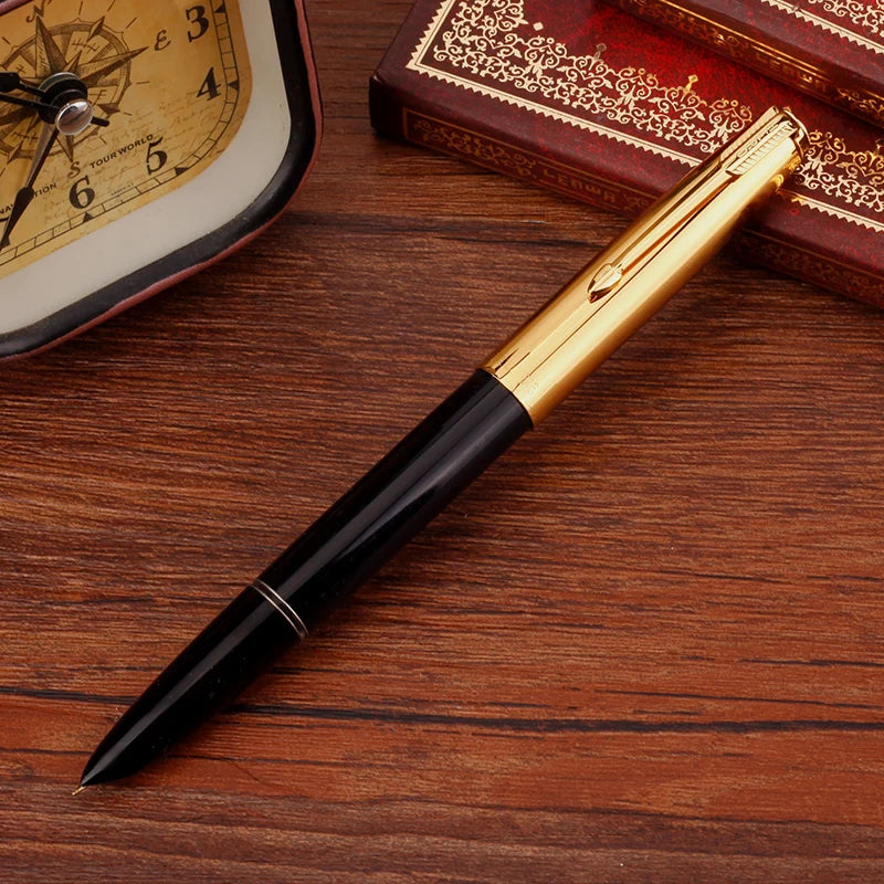 Hero 616S Classic Retro Fountain Pen Dark Tip 0.5mm Iridium Gold Nib Business Office Gift Student School Stationery Supplies
