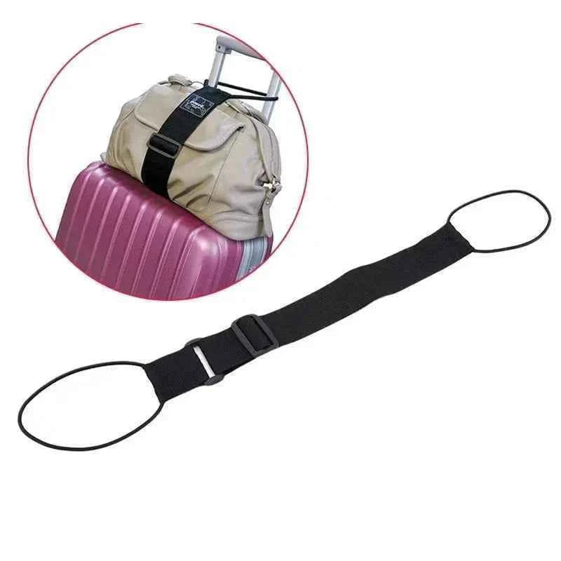 Elastic Adjustable Luggage Strap, Bungee Travel Security Belt, for Carry On, Secure Baggage Transport