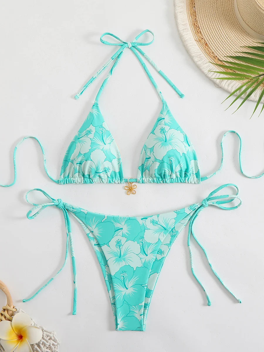 Sexy Micro Bikini Women's Swimsuit 2026 Trend Female Swimwear Two-piece Thong Bikinis Sets Beach Wear Swimming for Bathing Suit