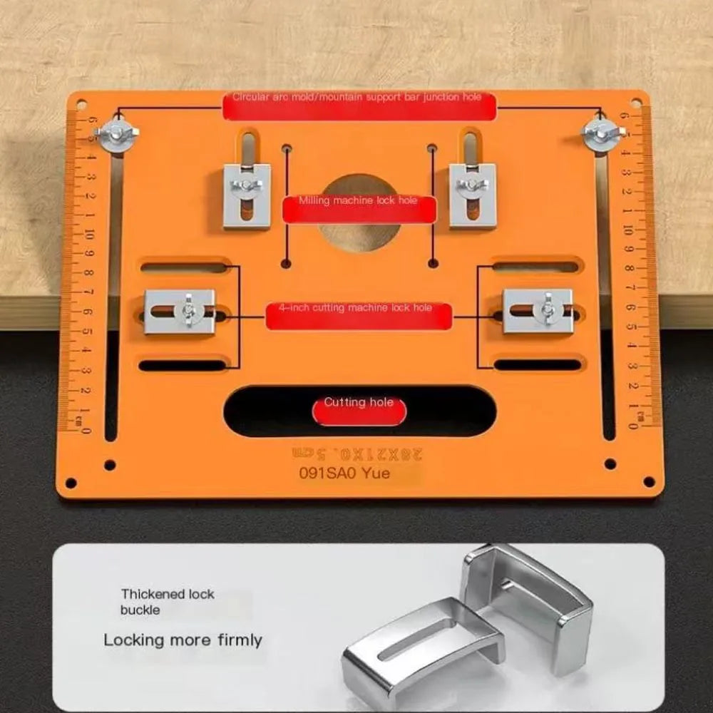 Woodworking Cutting Machine Base Plate Support Wooden Board Bending Cutting Positioning Template Jig Gypsum Board Slotting Tools