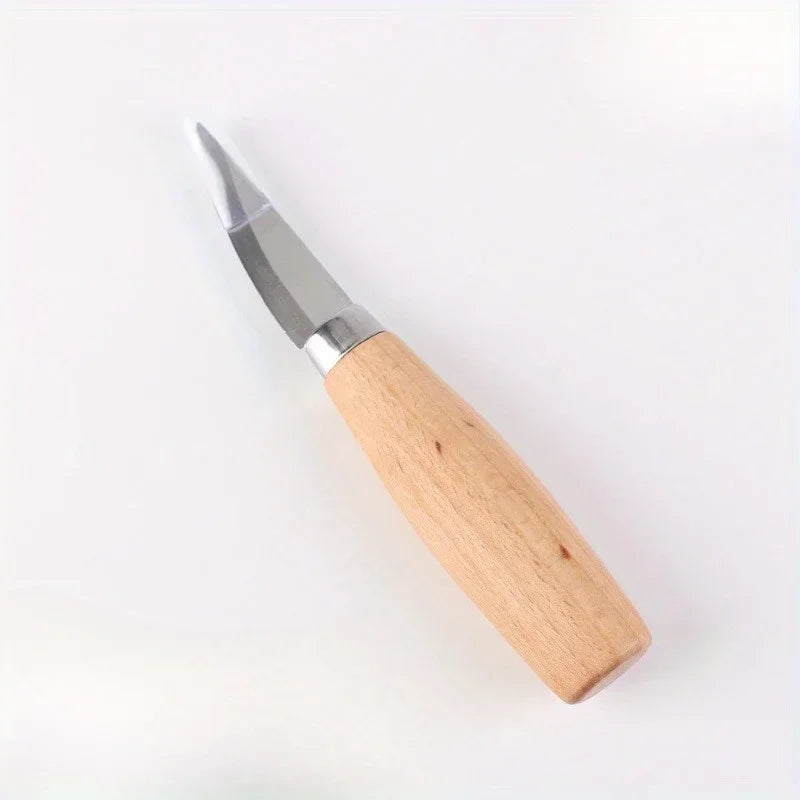 Wood Carving Tools Set - Ergonomic Knife/Chisel/Hook Knife, Durable for Beginners & Pros (Spoon/Sculptural Woodworking)