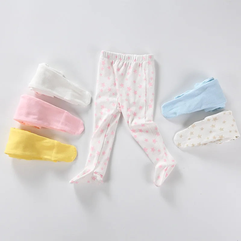 2/3/5pieces Newborn Baby Spring Autumn 0-24M Cotton Boy Girl Pants Solid Wrap Foot Long Trousers Casual Baby Leggings Girls Boys