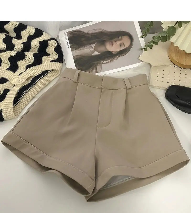 Women Shorts All-match Fashion New Arrival Solid Summer Casual Slim High Waist Korean Style Young Comfortable Daily Shopper Fit