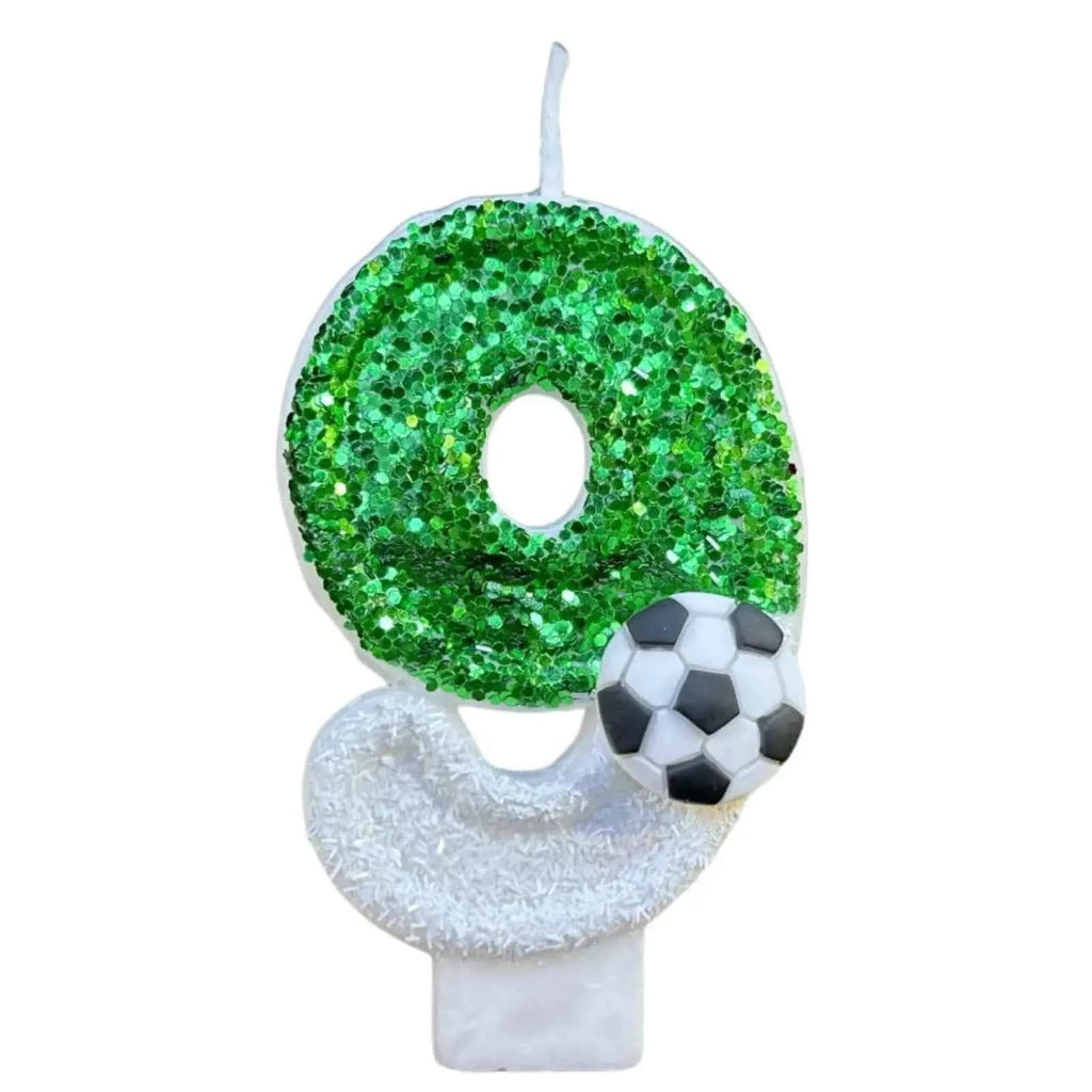 Football Birthday Number Candles, Candle Numbers for Cakes, Decorative Number Candles, Cake Topper Decoration for Birthday