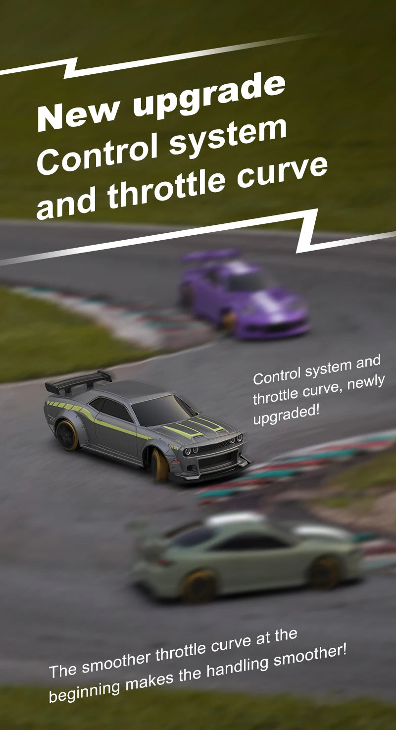 Turbo Racing 1:76 C65 Limited Edition Drift RC Car With Gyro Radio Full Proportional Remote Control Toys RTR Desktop Toys