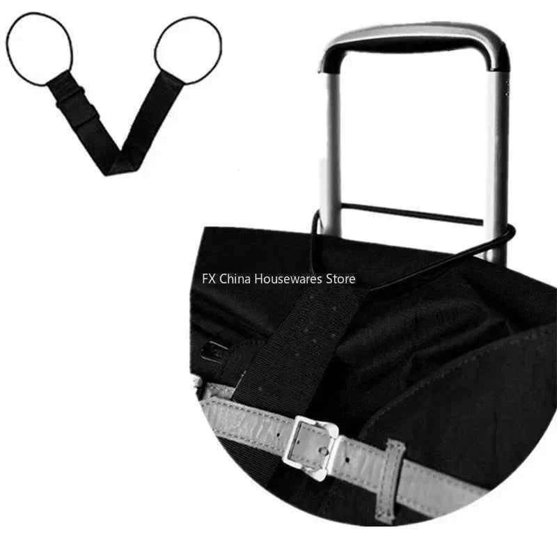 Elastic Adjustable Luggage Strap, Bungee Travel Security Belt, for Carry On, Secure Baggage Transport