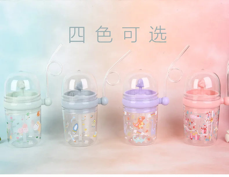Water Bottles Children Whale Squirting Cup Dolphin Goldfish Prevent Falling Bottle Drinkware Kitchen Dining Bar Home