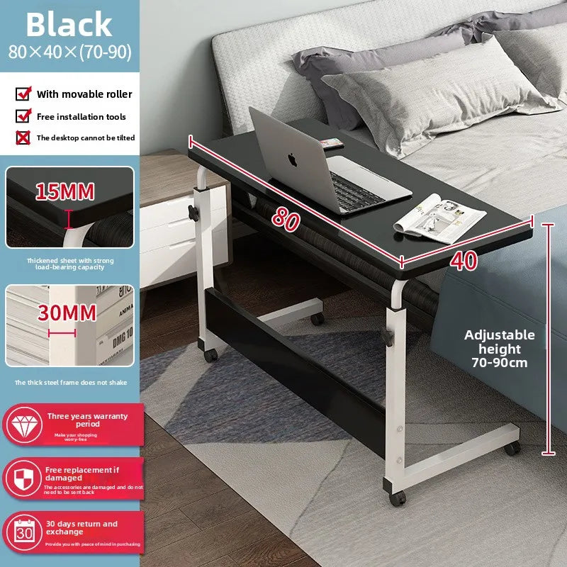 Computer desk Bedside table Mobile lifting small table Household small laptop holder with wheels