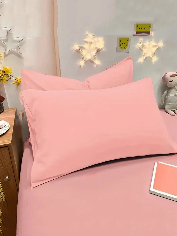 2pcs Brushed Pillowcase Soft Breathable Pillowcase Premium Quality Pillow Covers For Bedroom Sofa Home Decor