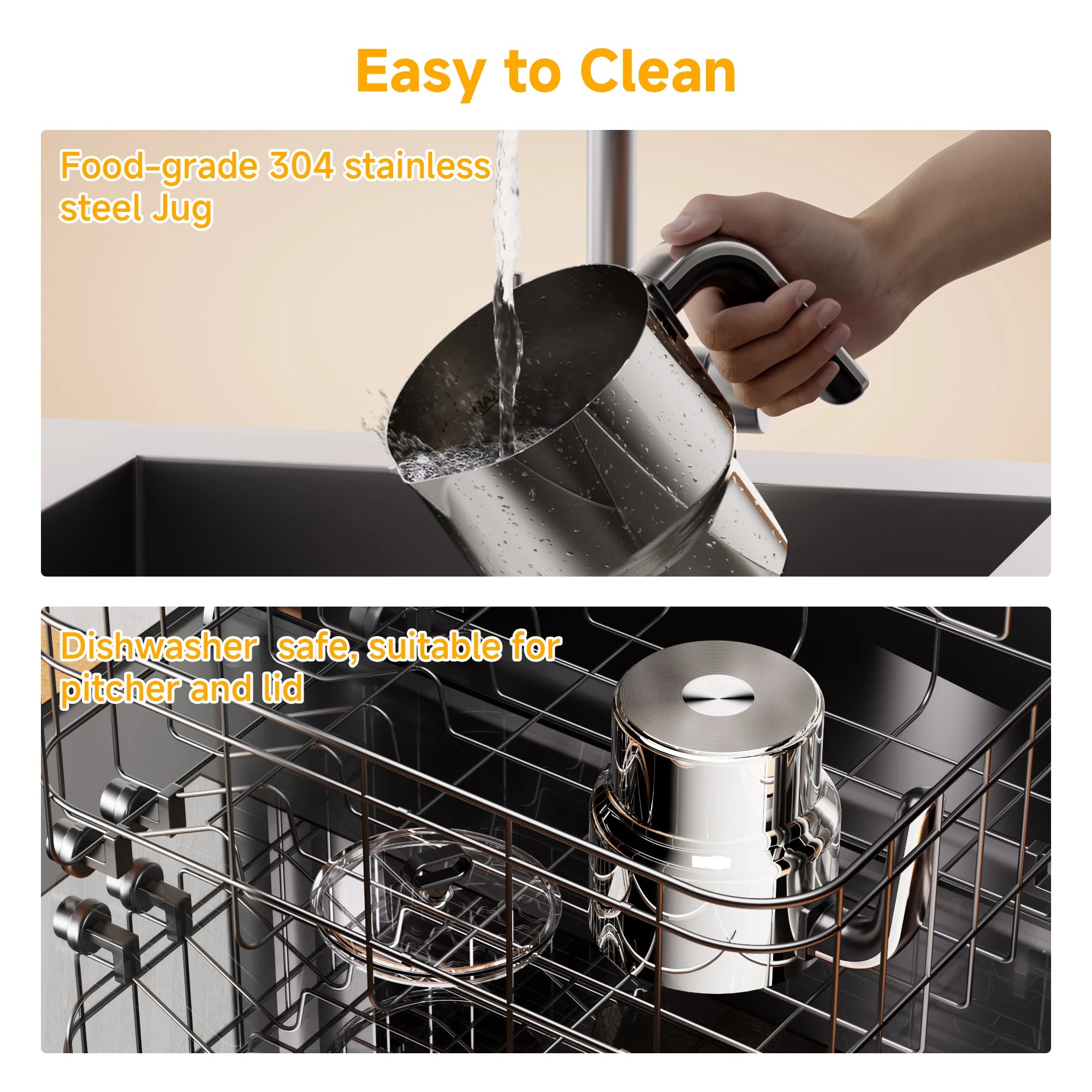 BioloMix 7-in-1 Steamer Detachab Electric Milk Frother Automatic Hot/Cold Foam Maker for Coffee, Hot Chocolate Dishwasher Safe