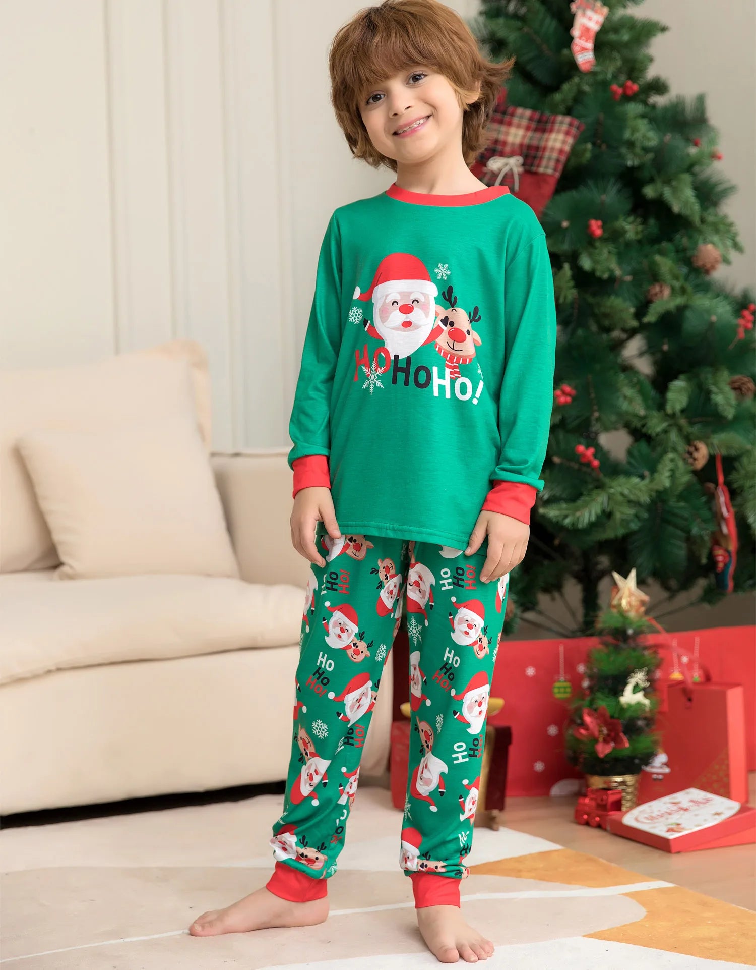 Christmas Family Pajamas Set 2025 Xmas Matching Outfit Adult Kids Women Pyjamas Clothes Mother And Daughter Father Son Sleepwear
