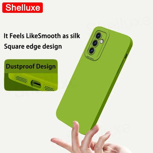 A54 A55 A56 Case Shelluxe Square Liquid Silicone Soft Cases For Samsung Galaxy A56 A55 A54 A52 s A52s A53 Silky Feel Phone Cover