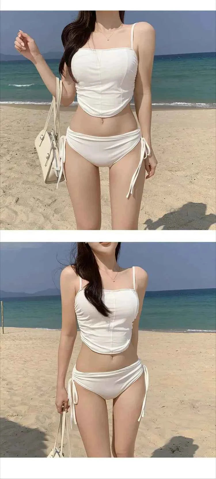 Sexy Bal Bikini Trendy Strap Design Multicolor Women's Swimsuit for Vaion Casual Wear Nylon Material One-Piece Suit