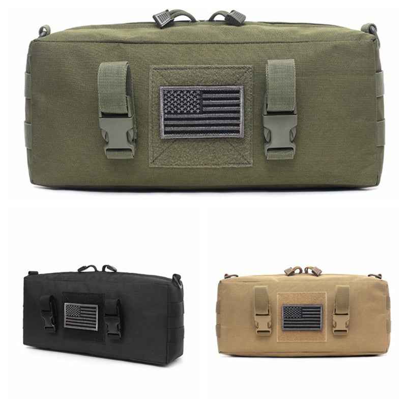 Molle Pouch EDC Nylon Waterproof Hunting Bag Outdoor Sport Waist Pack Travel Camping Cross-body Shoulder Bags