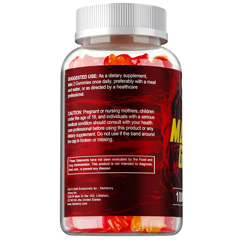 Men’s Vitality Gummies Supplement – Energy & Endurance Support