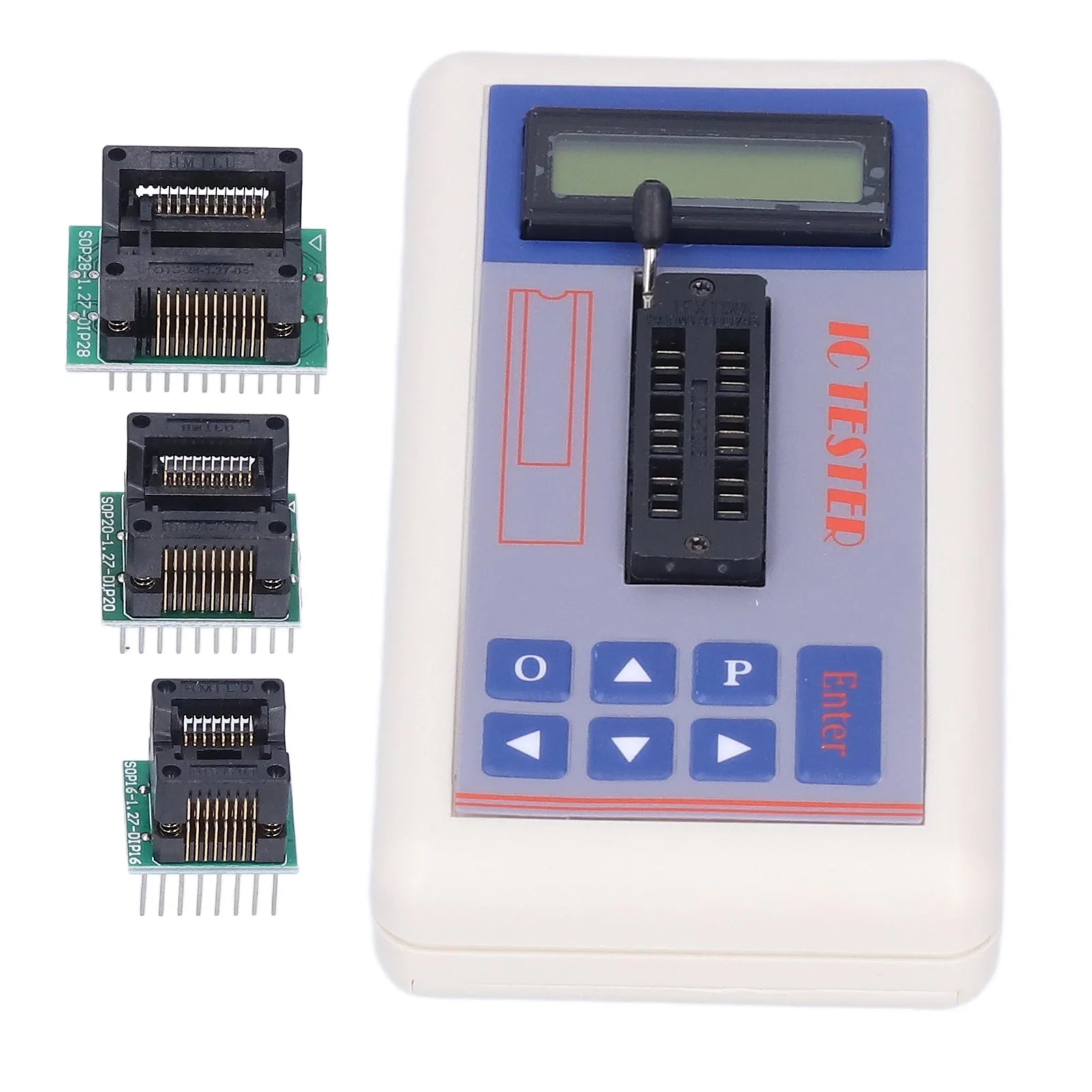 IC Transistor Capacitor Tester  Integrated Circuit Tester Diode Checker Detector with 5V 3.3V AUTO Mode