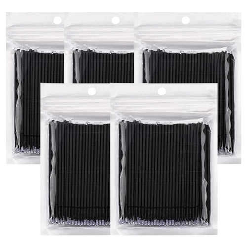 500/1000PCS Eyelash Brushes Crystal Swab Microbrushes Eyelash Extension Brush Grafting Lash Removing Applicators Makeup Tool