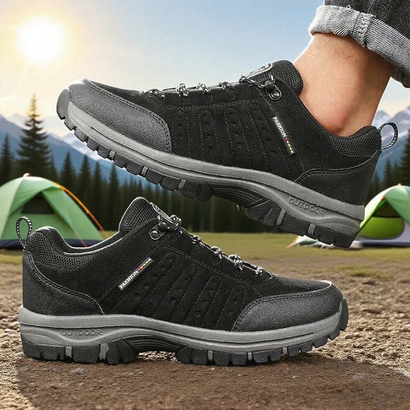 Men's Anti Slip Hiking Shoe Retro Wedge-shaped Platform Outdoor Sneakers Comfortable Breathable Camping Hiking Shoes for Women
