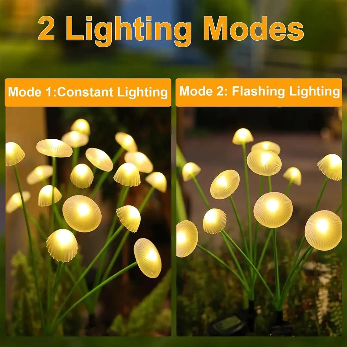 Solar Garden Lights Led Jellyfish Sway For Decoration Yard Outdoor Waterproof Ip65 Outdoor Waterproof Light Light Mushroom Shape