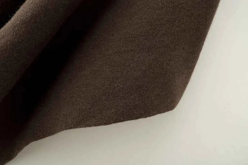 ETJ 2025 women's new fashion oversized loose version of the round neck cape sweater solid color bat sleeve sweater