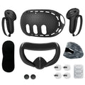 For Meta Quest 3 Silicone Protective Shell 7 IN 1 Set Controller Grip Cover Tempered Glass Film Face Case Lens Cap VR Accessory