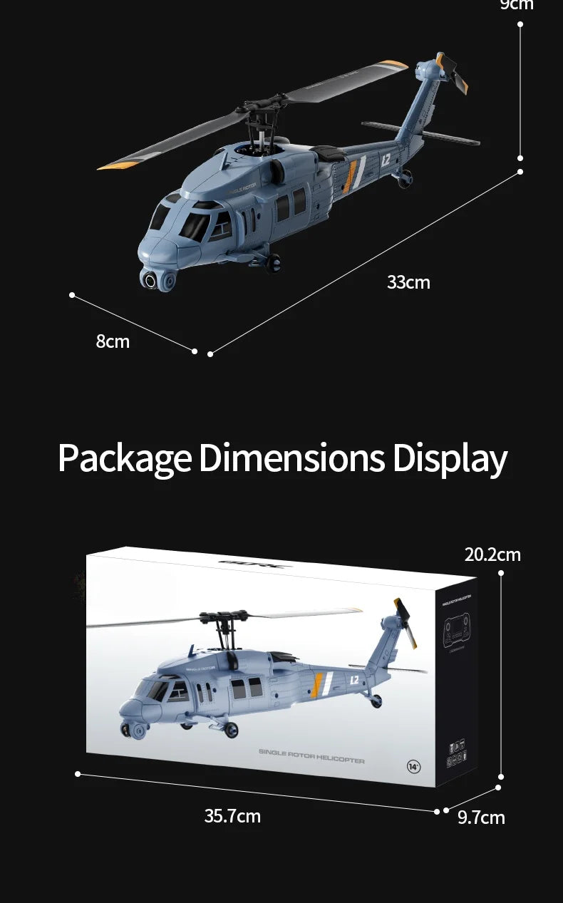 Military Remote Control Screen Helicopter 6 Axis Gyro Single Rotor 8K Aerial Optical Flow With Screen WIFI FPV RC Helicopter Toy