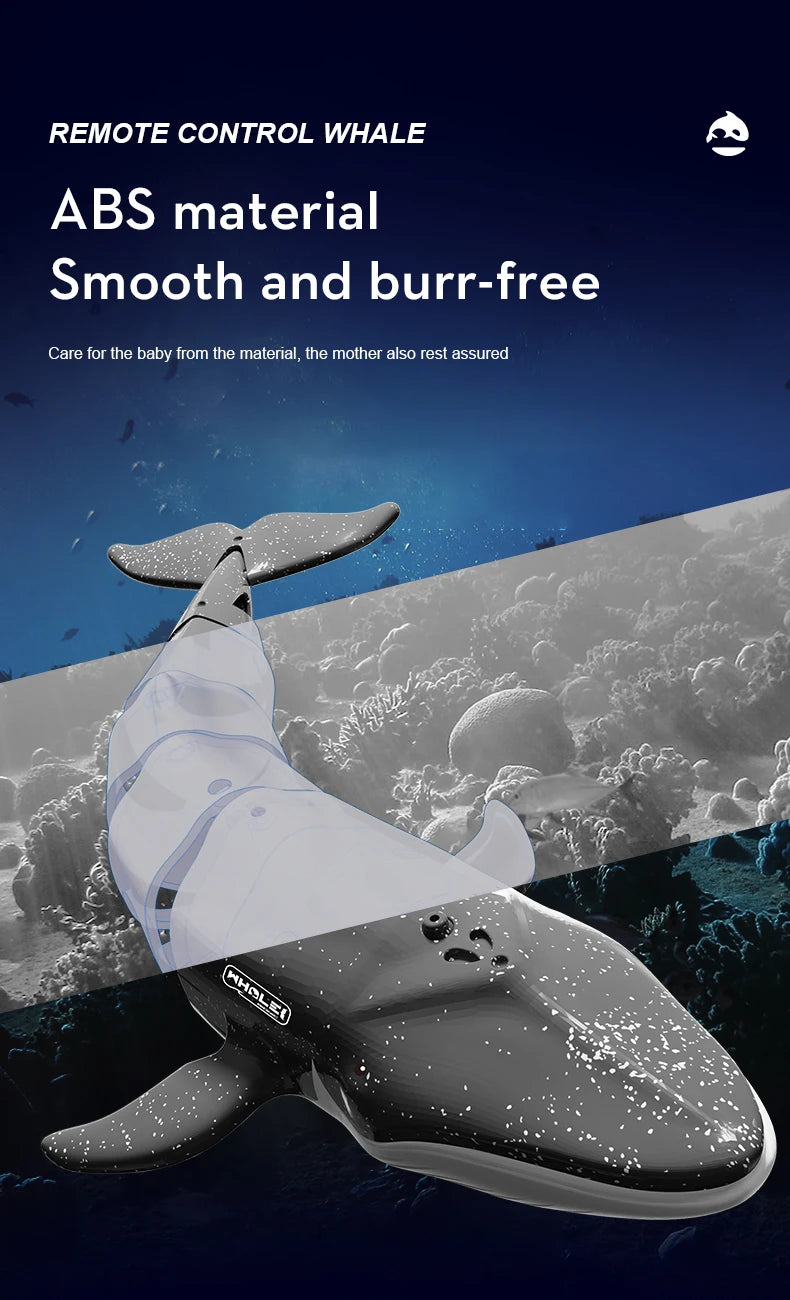 Underwater RC submarine Remote Control Whales shark Submarines Boat toy Ship Diving In Pools Lake Gift water toys for children