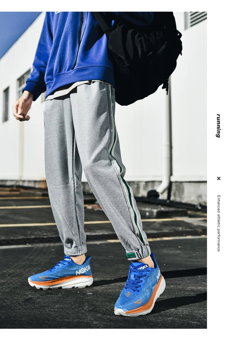 Marathon Sports Running Shoes Men Breathable Lightweight Sneakers Comfortable Athletic Nonskid Leisure Outdoor Sneakers for Men