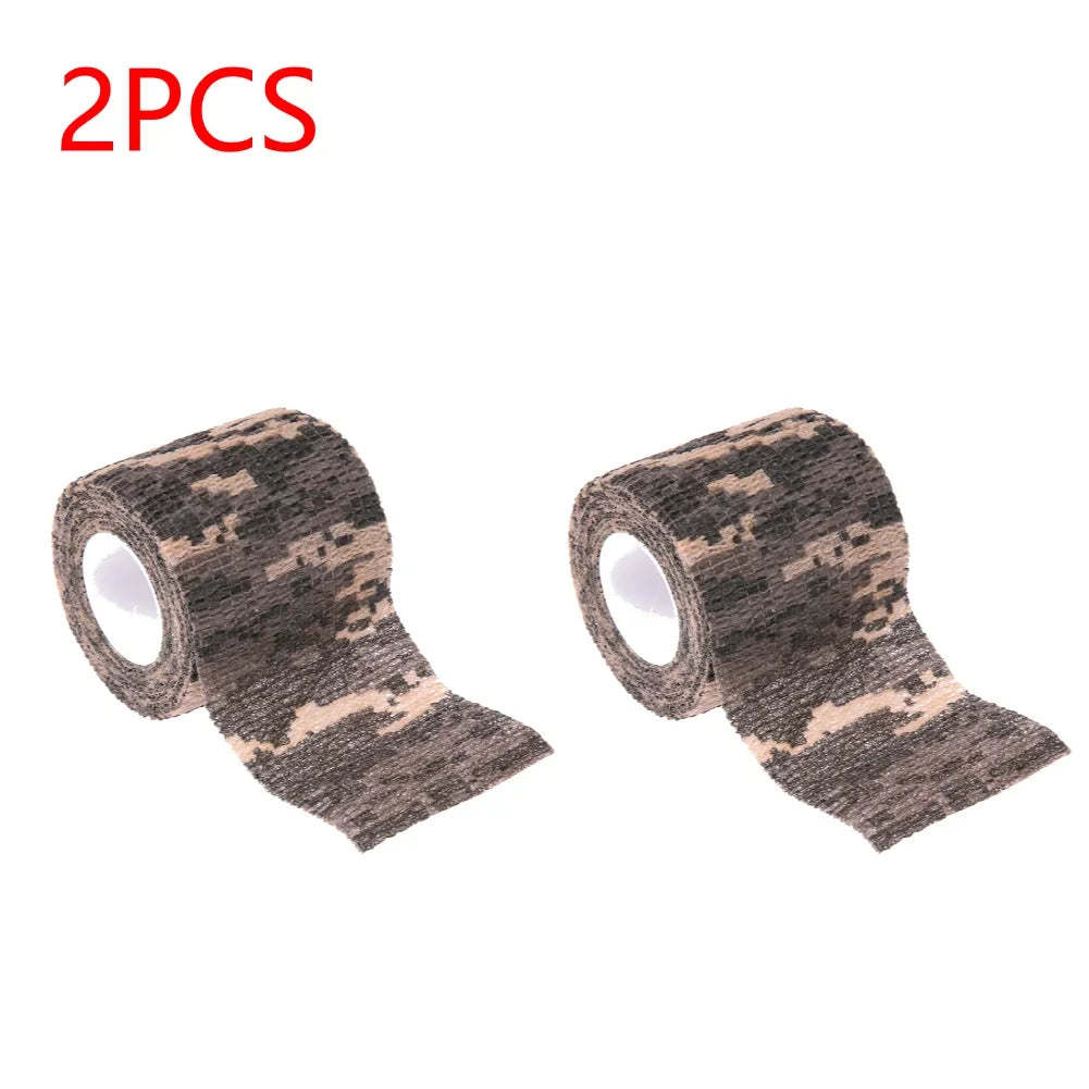 Camouflage Invisible Tape Camo Form Self Cling Camo Hunting Rifle Fabric Tape Wrap Camouflage Tape Outdoor Camping Accessories