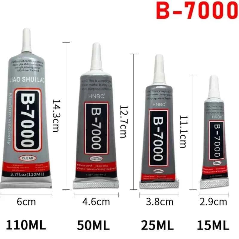 15ML 25ML 50ML 110ML B7000 Clear Contact Phone Repair Adhesive Universal Glass Plastic DIY Glue B-7000 With Precision Applicator