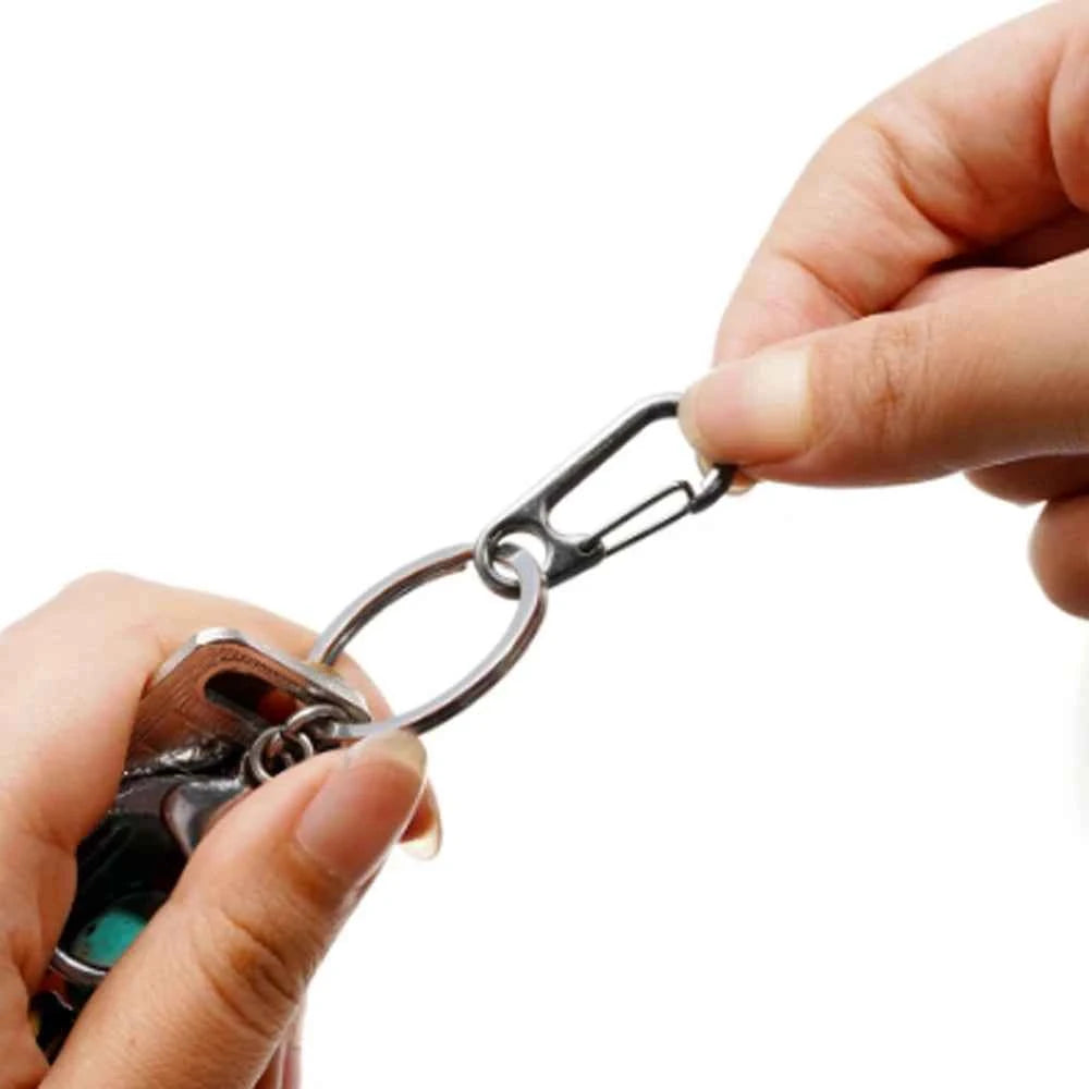 5/10pcs Lobster Clasp Buckle Keychain Carabiners Outdoor Camping Buckles Alloy Spring Snap Hooks Keychains Tool Clips