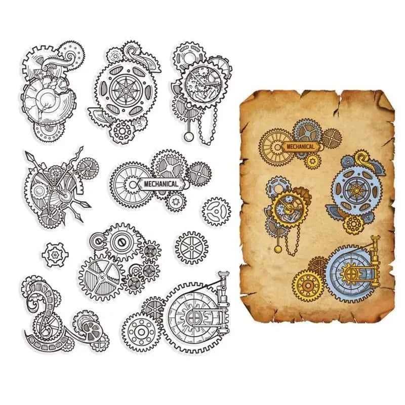 1pc Vintage Butterfly Text Clear Rubber Stamps for Journaling Card DIY Scrapbooking Photo Frame Album Decor 6.3 x 4.3inch