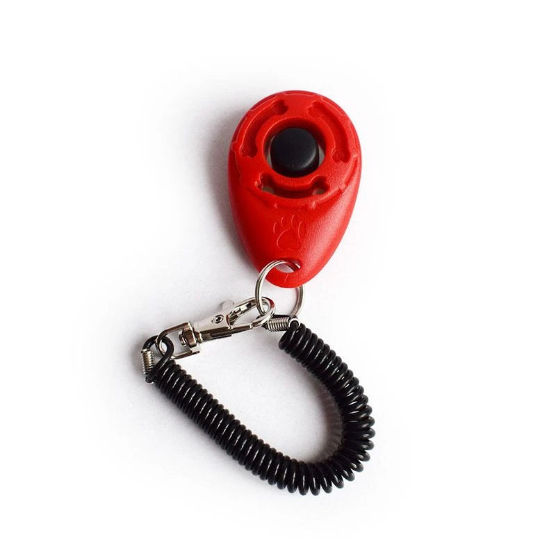Red Color Pet Training Clicker with Wrist Strap for Dogs and Cats