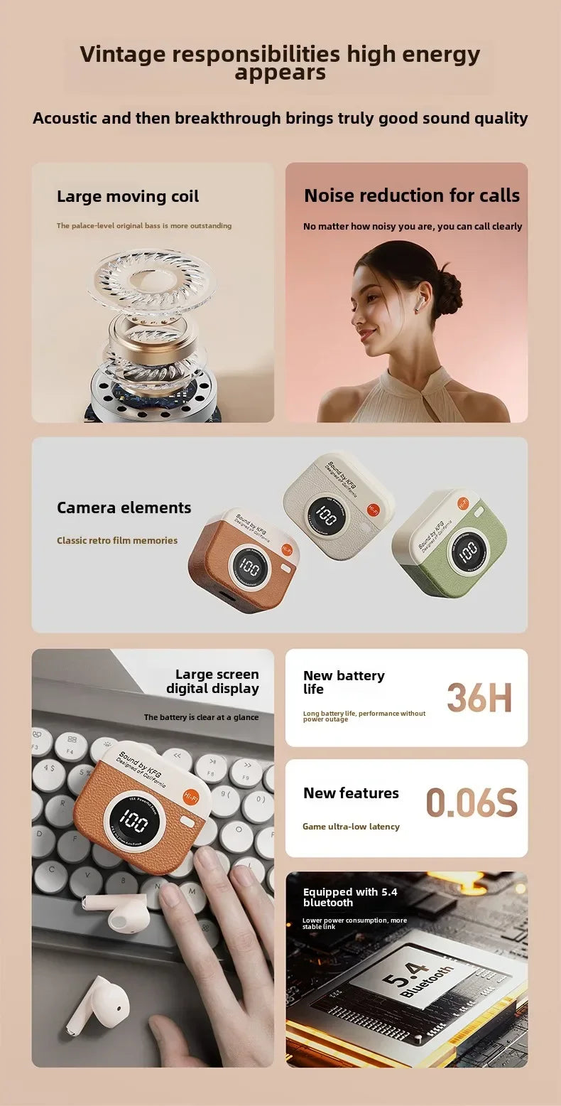 Original TWS wireless headset gaming Bluetooth headset with microphone high-fidelity bass headset for smartphones