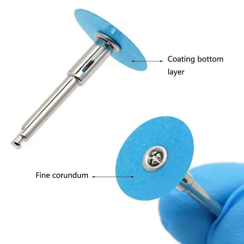 40pcs Dental Polishing Discs Holding Rod Mandrel Soflex Flexi Disc RA Shank Teeth Whitening Material Dentistry Tools Consumables