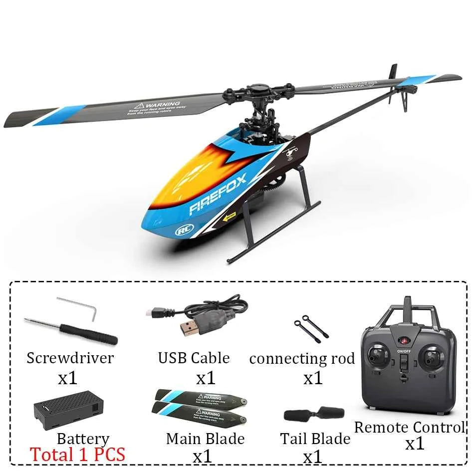 Beginner RTF Automatic Stable RC Helicopter 2.4G 4 Channel Single Propeller Without Aileron E129 C129 Durable Long Flight Time